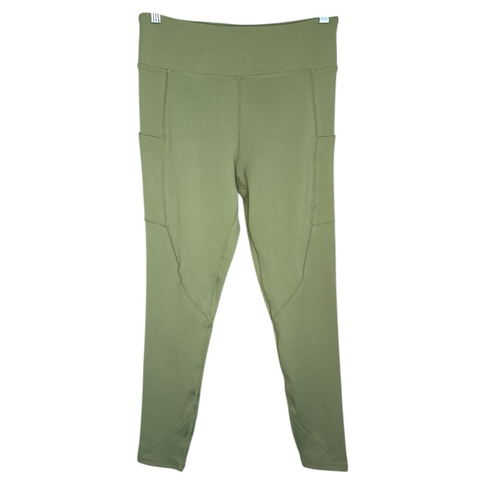 Curves n Combatboots Empowered Leggings with Pockets in Army Green Large
